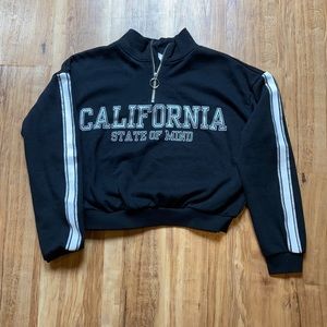 Black graphic hoodie